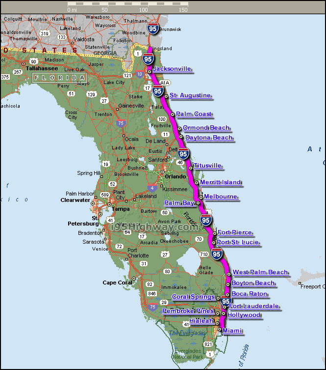 I 95 Florida Driving Distance