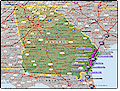 I-95 Georgia map