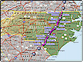I-95 North Carolina map