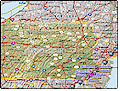 I-95 Pennsylvania map